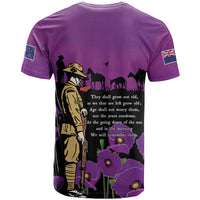 New Zealand ANZAC Soldier and War Animals T Shirt We Will Remember Them LT15