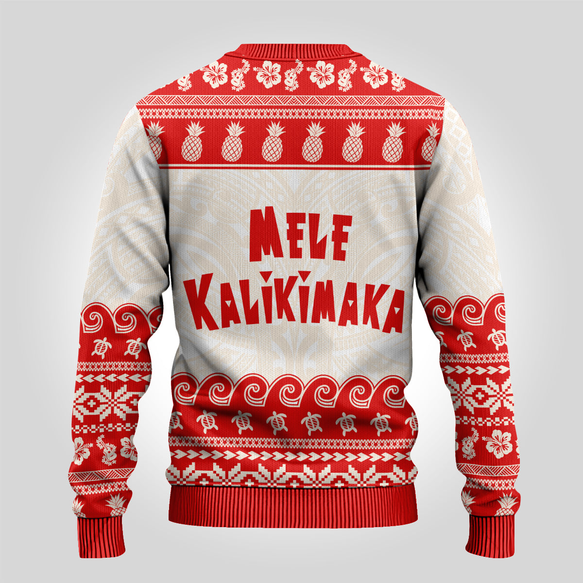 Mele Kalikimaka Hawaii Ugly Christmas Sweater - Santa Shaka LT14