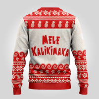 Mele Kalikimaka Hawaii Ugly Christmas Sweater - Santa Shaka LT14