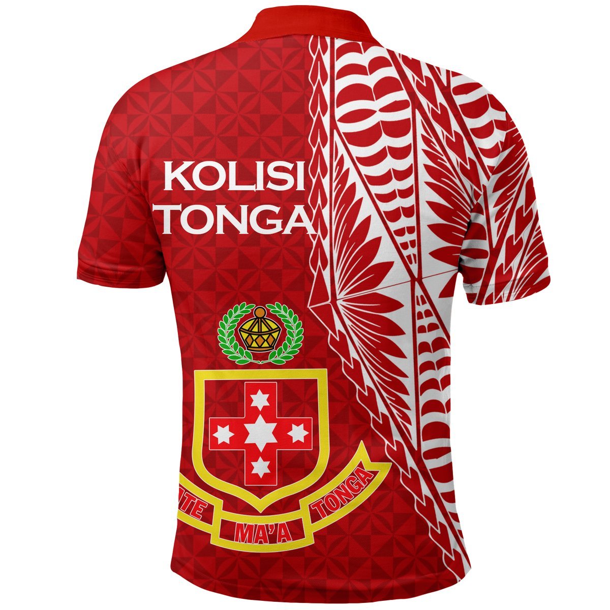 Custom Kolisi Tonga Atele Polo Shirt Tongan Tribal LT12 - Polynesian Pride