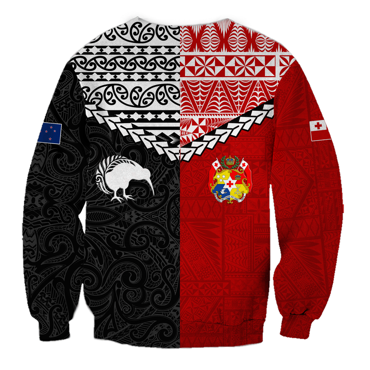 Tonga Combine New Zealand Maori Aotearoa Heritage Sweatshirt - LT12 - Polynesian Pride