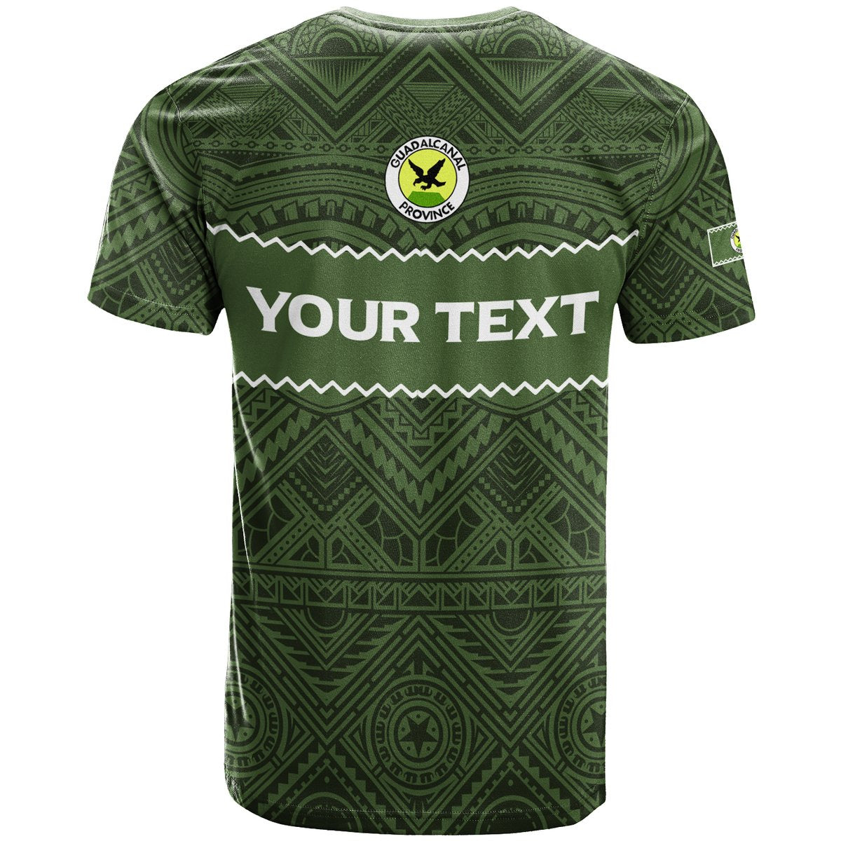 Custom Solomon Islands Guadalcanal Province T Shirt Tribal Pattern LT12 - Polynesian Pride