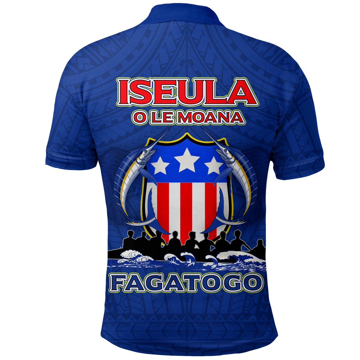 American Samoa Polo Shirt Iseula o le Moana of Fagatogo Pride Navy Color LT03 - Polynesian Pride
