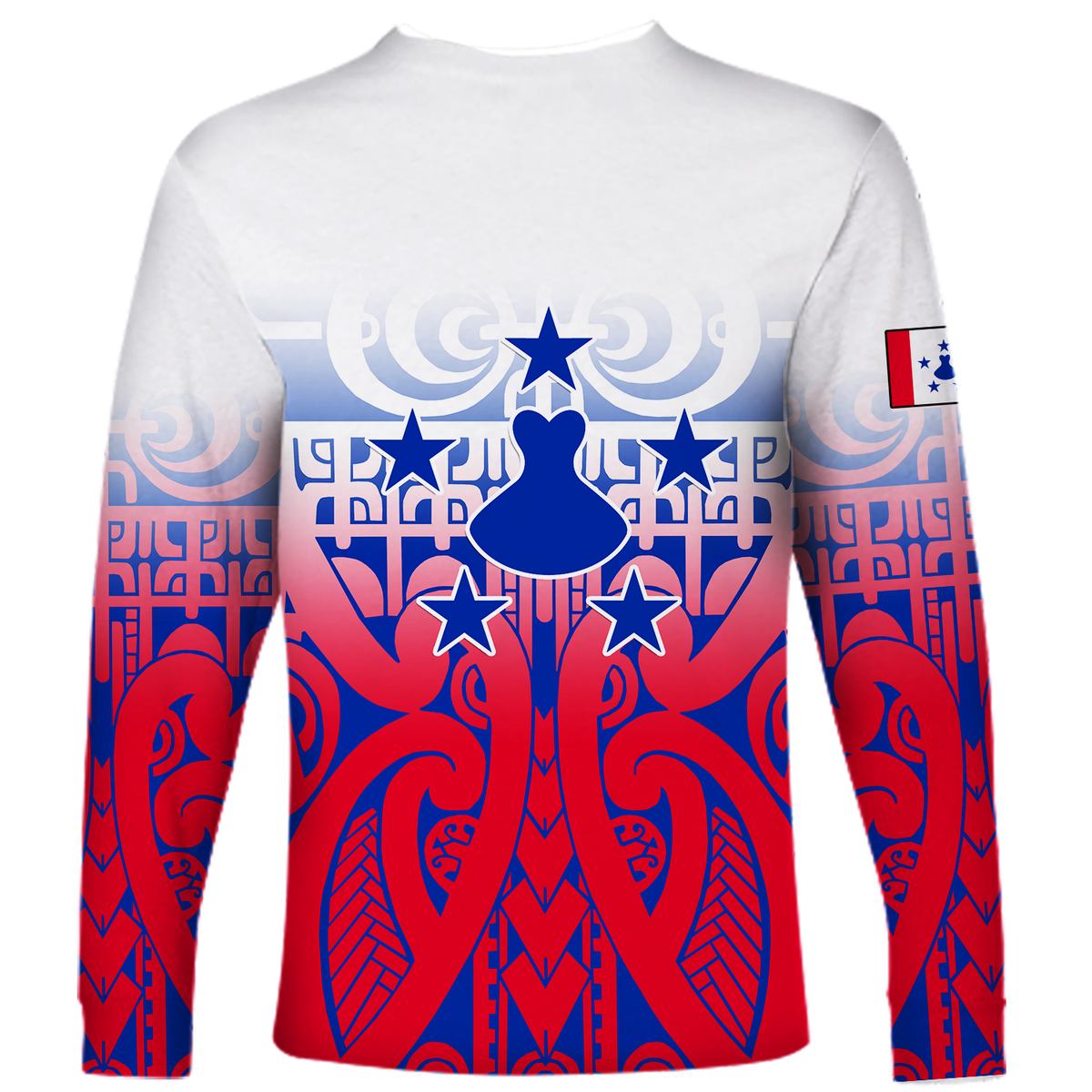 Austral Islands Tribal Long Sleeve Shirt - LT12 - Polynesian Pride