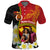 Personalized Custom Papua New Guinea Independence Polo Shirt Plumeria PNG Provinces Upload Image CTM14