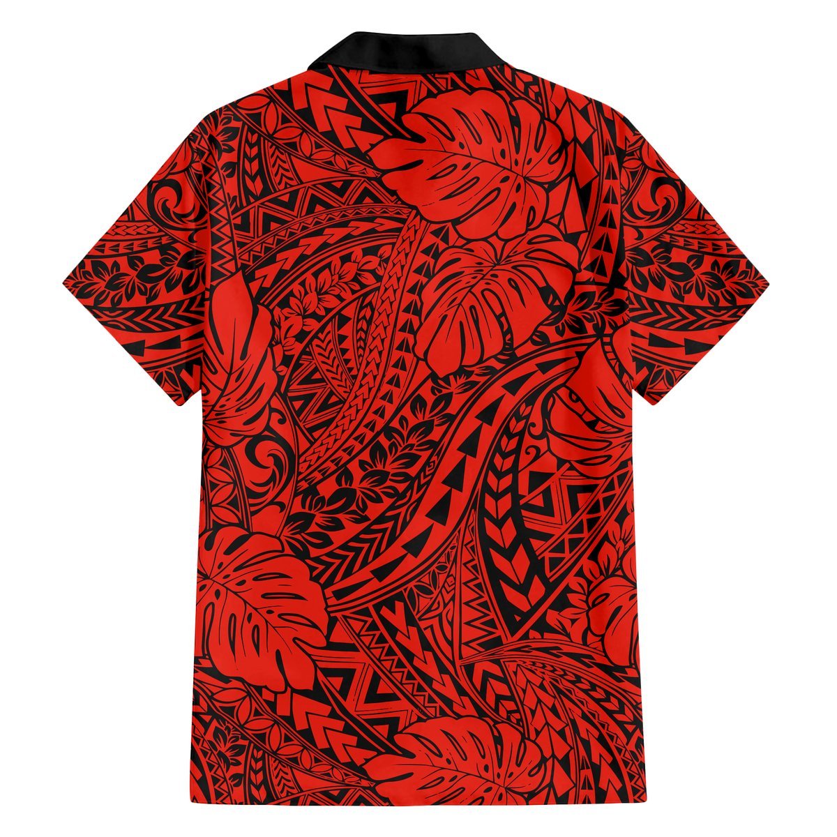 Matching Hawaiian Outfits For Couples Polynesian Tribal Art Red LT14 - Polynesian Pride