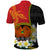 Personalized Custom Papua New Guinea Independence Polo Shirt Plumeria PNG Provinces Upload Image CTM14