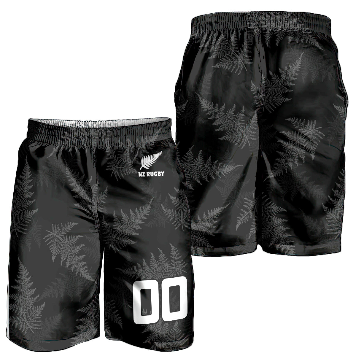 Personalised New Zealand Silver Fern Rugby Men Shorts 2023 Go Aotearoa World Cup LT14 - Polynesian Pride