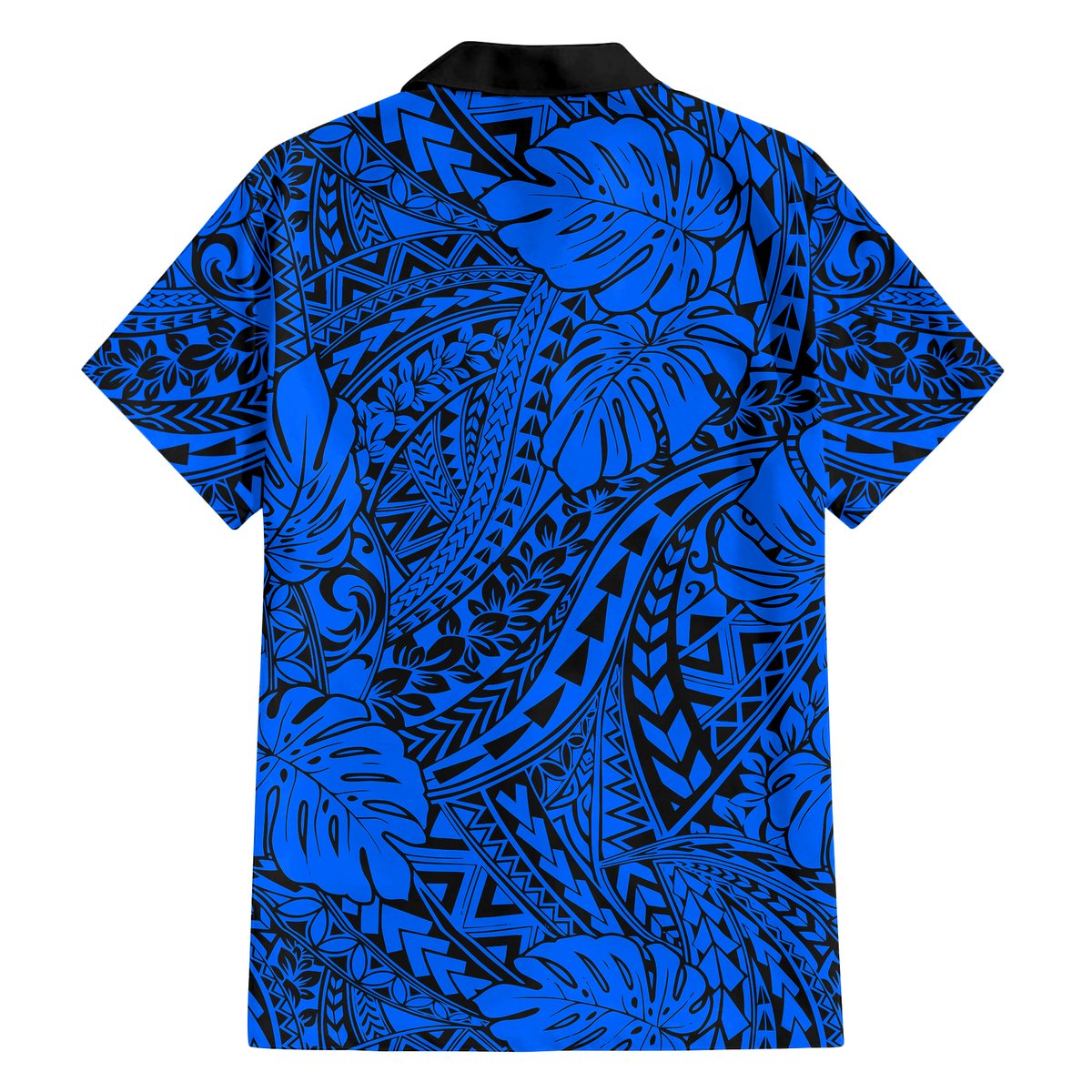 Blue Hawaii Family Matching Off Shoulder Maxi Dress And Hawaiian Shirt Tribal Art LT14 - Polynesian Pride