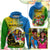 Custom Photo Malampa Fiji Day Hoodie Together We Grow Coat Of Arms Tropical Flowers CTM14