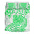 Polynesian Tribal Tattoo Retro Bedding Set Green Screen Color LT9 - Polynesian Pride