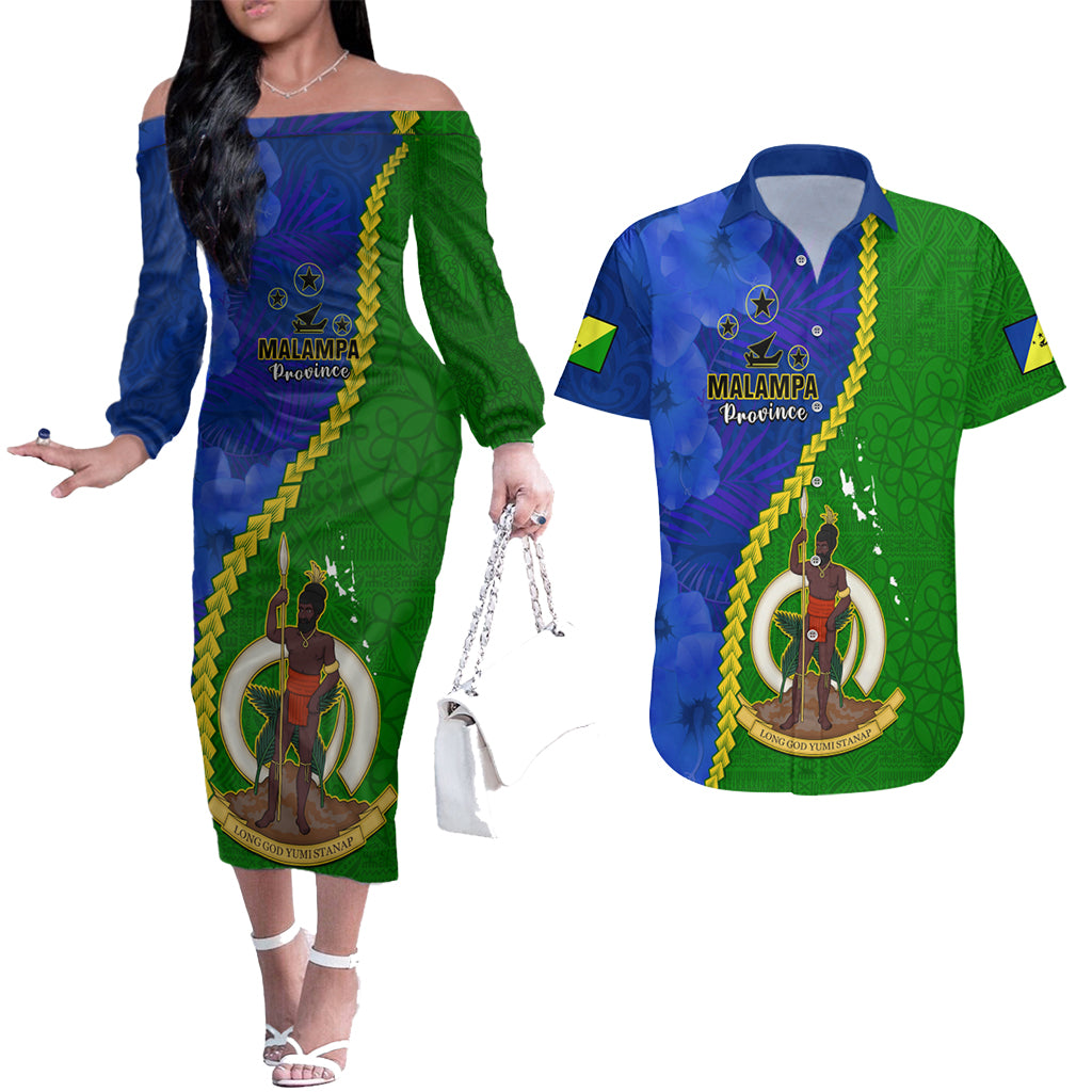 Vanuatu Malampa Province Matching Hawaiian Shirt and Dress Turtle Sand Drawing Unique Tapa LT14 Green - Polynesian Pride