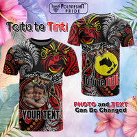Custom Photo Aotearoa And Australia Toitu Te Tiriti T Shirt Honour The Treaty Stand Together Stand Stronger CTM03 Multicolor - Polynesian Pride