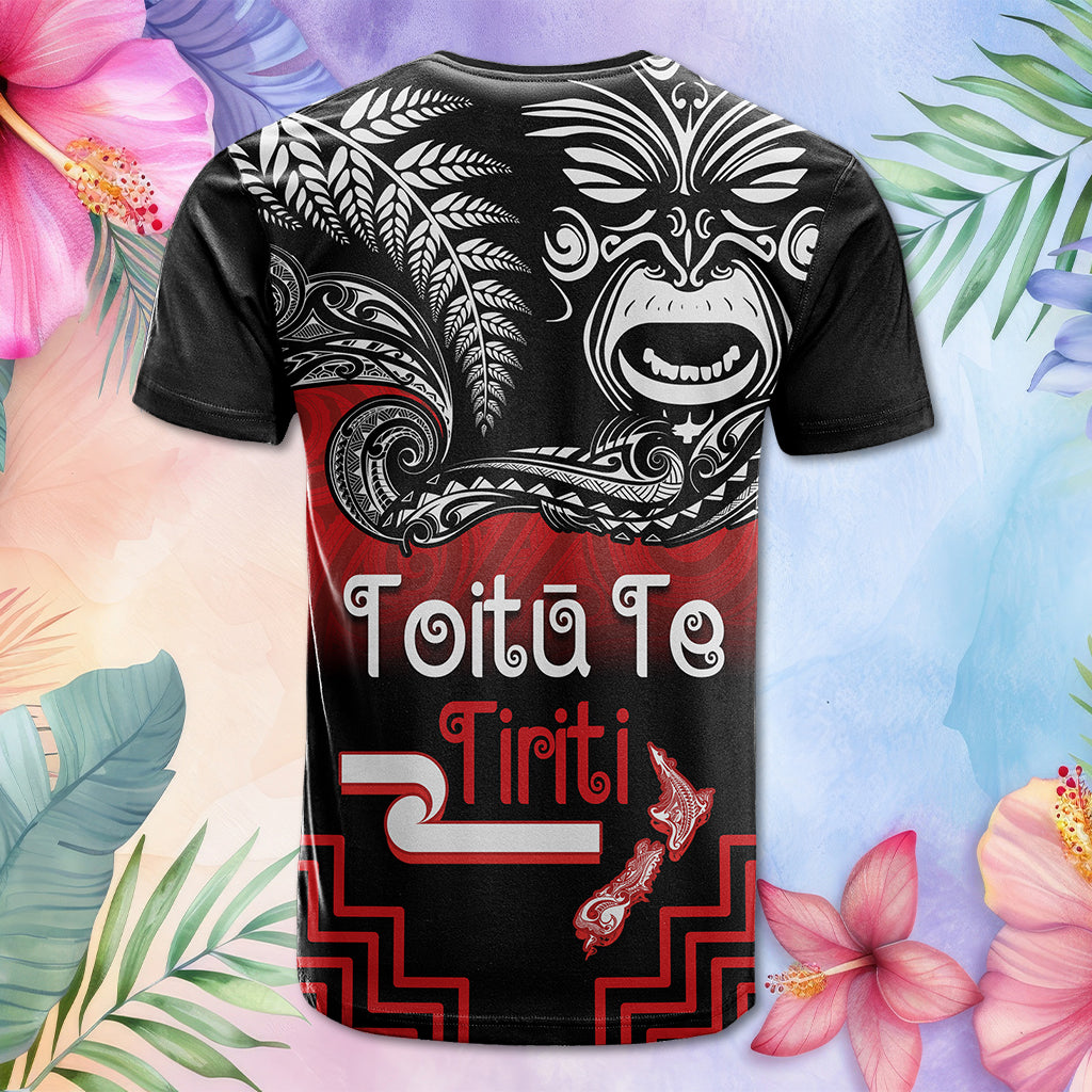 Custom Photo Aotearoa Toitu Te Tiriti T Shirt New Zealand Honour the Treaty - Fight Together