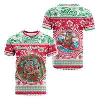 Custom Photo Polynesian Christmas T Shirt - Polynesian Pride