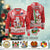 Custom Polynesian Countries Christmas Knitted Sweatshirt Santa Coat Of Arms - Polynesian Pride