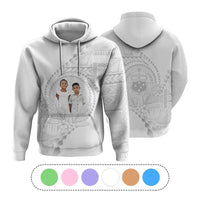 Custom Photo Samoa White Sunday Hoodie Lotu Tamaiti Teuila With Samoan Siapo CTM05