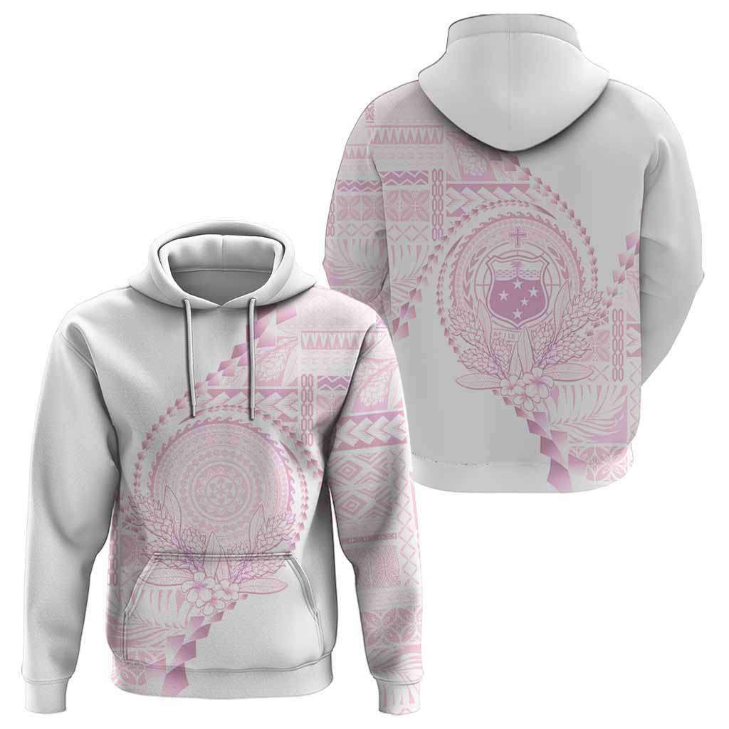 Custom Photo Samoa White Sunday Hoodie Lotu Tamaiti Teuila With Samoan Siapo CTM05