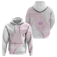 Custom Photo Samoa White Sunday Hoodie Lotu Tamaiti Teuila With Samoan Siapo CTM05