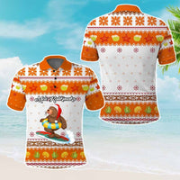Custom Christmas Hawaii Symbols Polo Shirt Polynesian Tribal Pattern CTM05 - Polynesian Pride