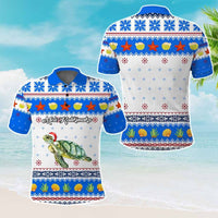 Custom Christmas Hawaii Symbols Polo Shirt Polynesian Tribal Pattern CTM05 - Polynesian Pride