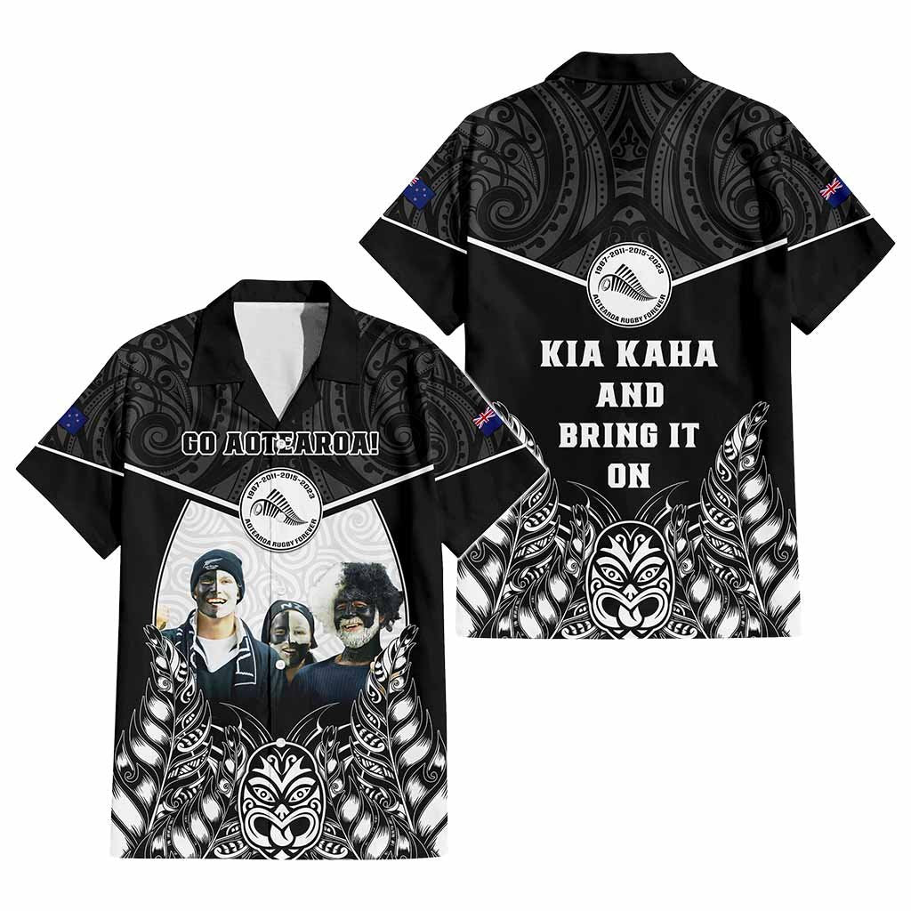 Custom Photo New Zealand Fern Rugby Hawaiian Shirt Maori Pattern CTM05 - Polynesian Pride