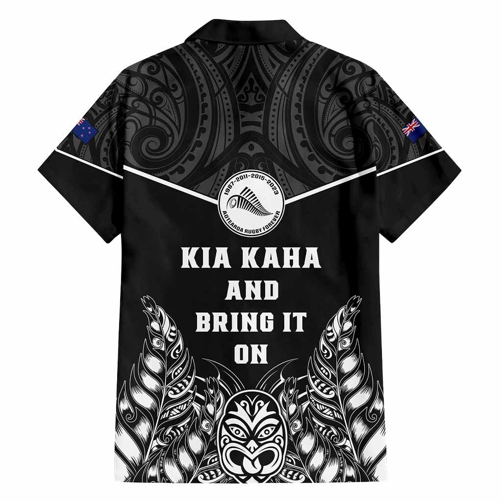 Custom Photo New Zealand Fern Rugby Hawaiian Shirt Maori Pattern CTM05 - Polynesian Pride