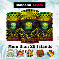 Custom Polynesia Neck Gaiter Coat Of Arms Polynesian Tribal Pattern CTM05