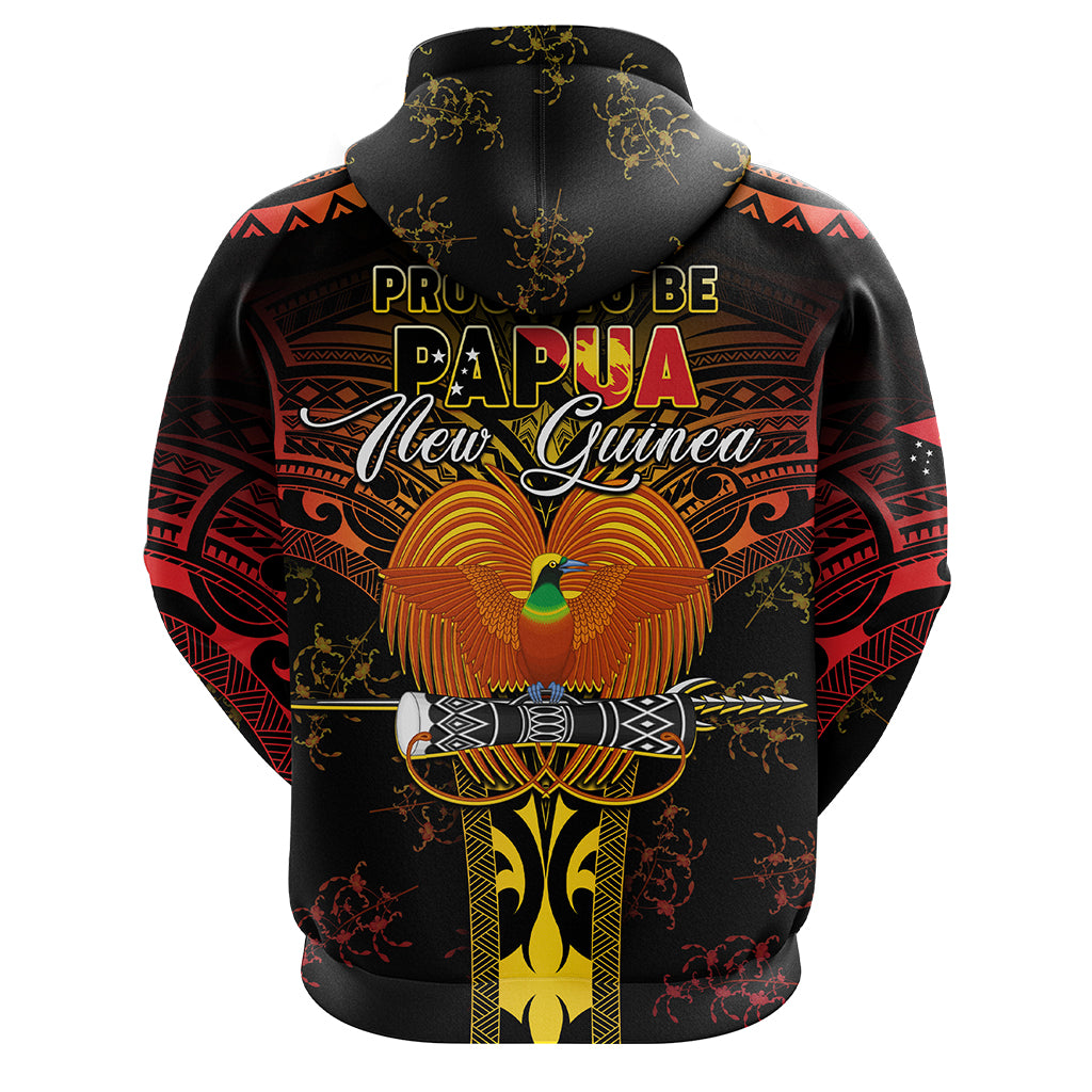 Custom Photo Papua New Guinea Provinces Hoodie Symbol Flag Sepik Blue Orchid Motifs CTM05 - Polynesian Pride
