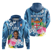 Custom Photo Love Fiji Hoodie Fiji In My Heart Tapa Pattern CTM05 Zip Hoodie Multicolor - Polynesian Pride