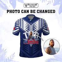 Custom Photo Toa Samoa Rugby Polo Shirt Samoan Pride With Tribal Pattern