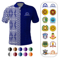 Custom Tonga Schools Polo Shirt Tongan Schools Logo Simple Style CTM05 Multicolor - Polynesian Pride