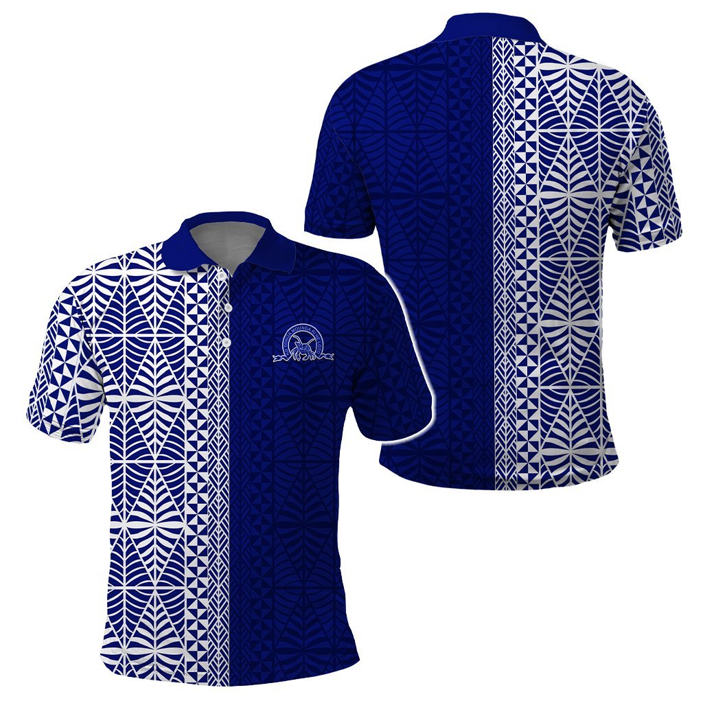 Custom Tonga Schools Polo Shirt Tongan Schools Logo Simple Style CTM05 - Polynesian Pride