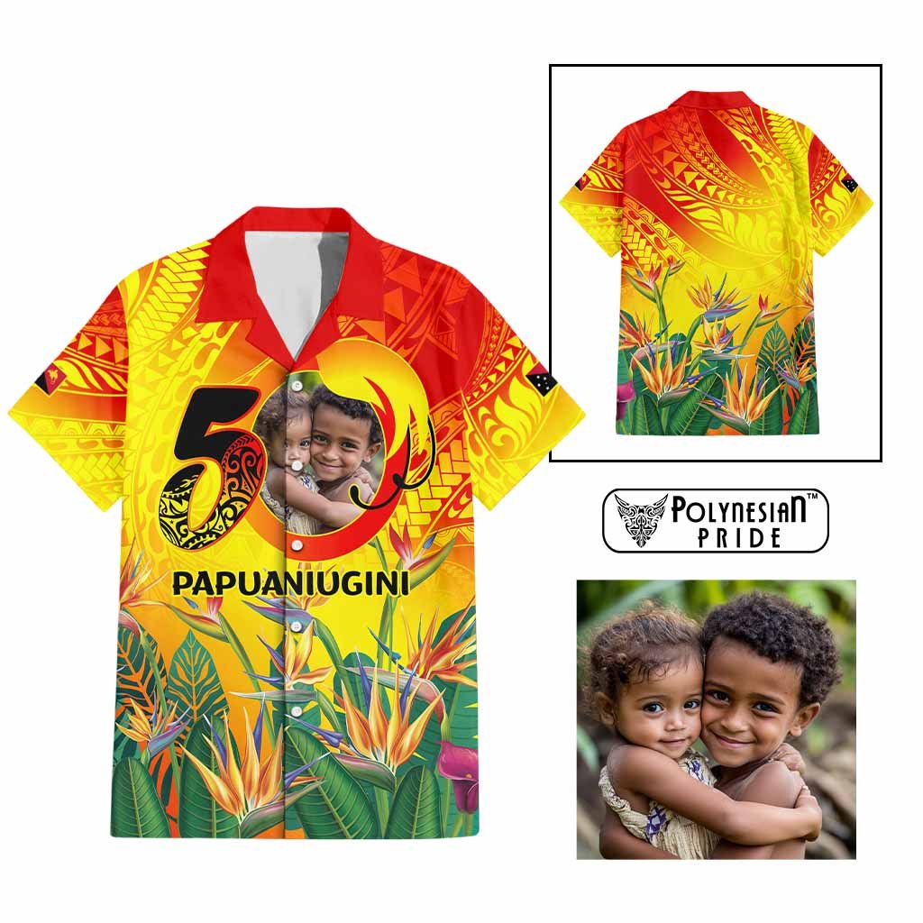 Custom Photo Papua Niugini Hapi 50th Indipendens Hawaiian Shirt Year of PNG 1975-2025 CTM09 Multicolor - Polynesian Pride