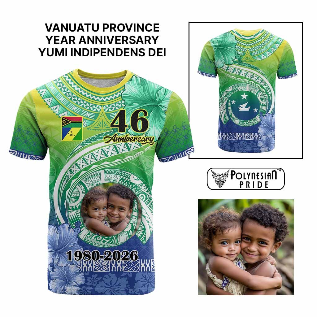 Custom Photo Malampa Province T Shirt Vanuatu Yumi Indipendens Dei