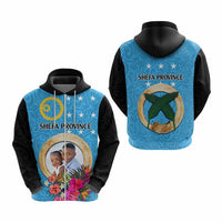 Sanma Province Custom Hoodie With Photo Vanuatuan Boar's Tusk Flag Multicolored CTM09 - Polynesian Pride