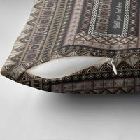 Custom Bula Fiji Family Name Pillow Cover Vintage Fijian Tribal Tapa Pattern CTM09 - Polynesian Pride