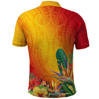 Custom Photo Papua New Guinea 50th Independence Anniversary Polo Shirt PNG Provinces Flag - Polynesian Pride