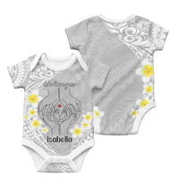 Custom Polynesia Baby and Parents Baby Onesie We Love You Plumeria Polynesian Pattern CTM14 - Polynesian Pride
