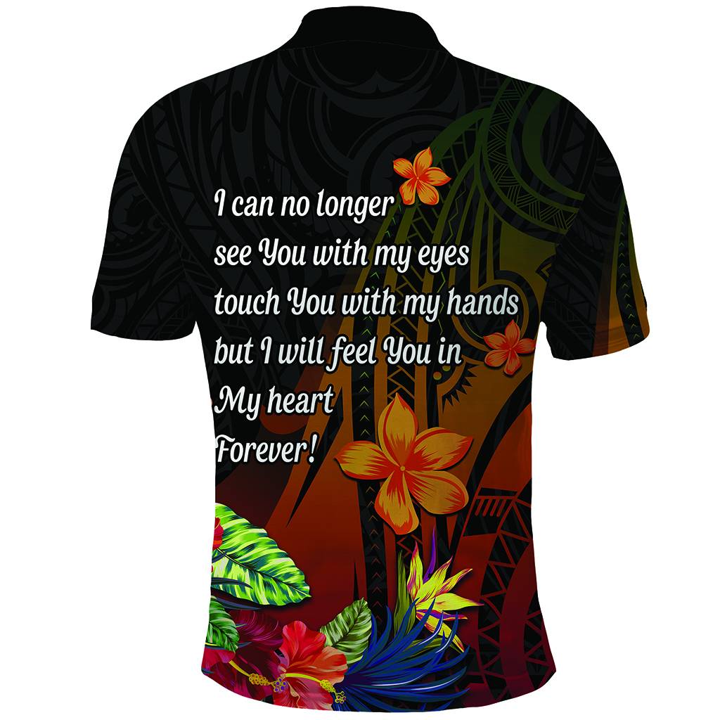 Custom Photo In Loving Memory Polo Shirt Polynesian Memorial Gift For Family And Pet Lovers CTM14 - Polynesian Pride