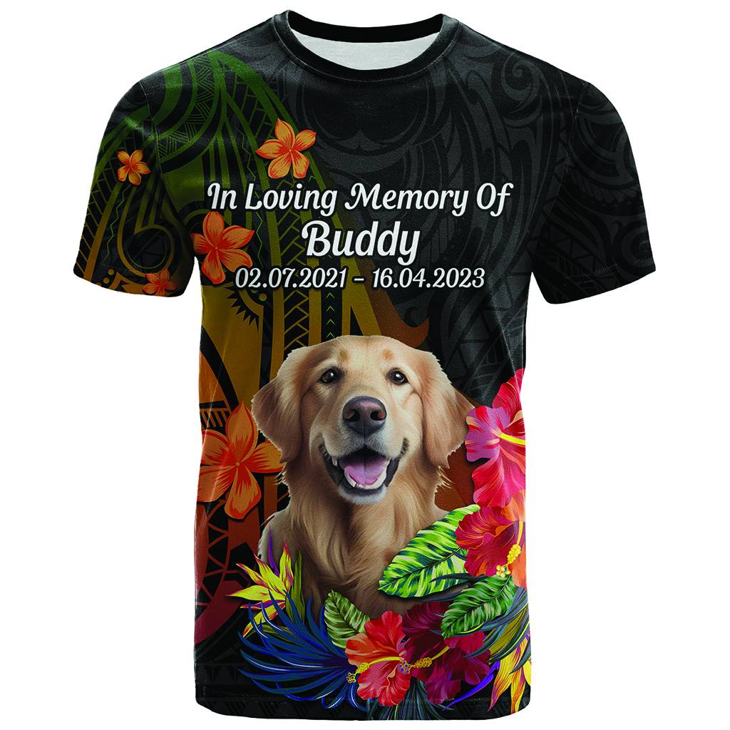 Custom Photo In Loving Memory T Shirt Polynesian Memorial Gift For Family And Pet Lovers CTM14 - Polynesian Pride