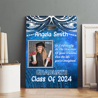 Custom Photo Polynesia Graduation Canvas Wall Art Year Of Class Galaxy Vibes