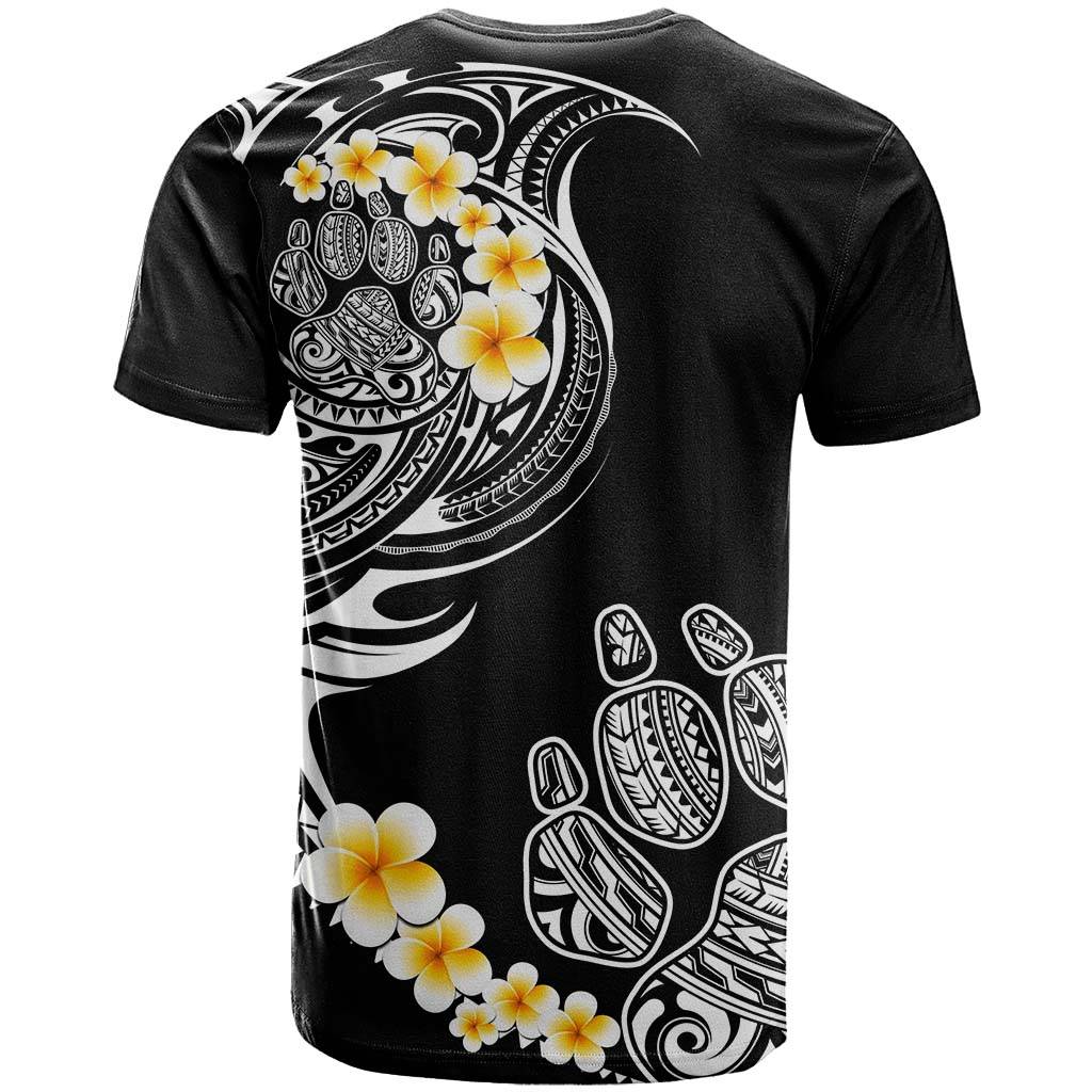 Custom Photo Happy International Dog Day T Shirt Tropical Flowers With Polynesian Pattern CTM14 - Polynesian Pride