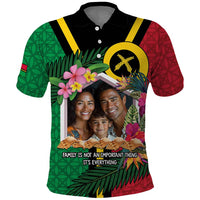 Custom Photo Vanuatu Family Day Polo Shirt Vanuatuan Sand Drawing Family Is Everything CTM14 - Polynesian Pride