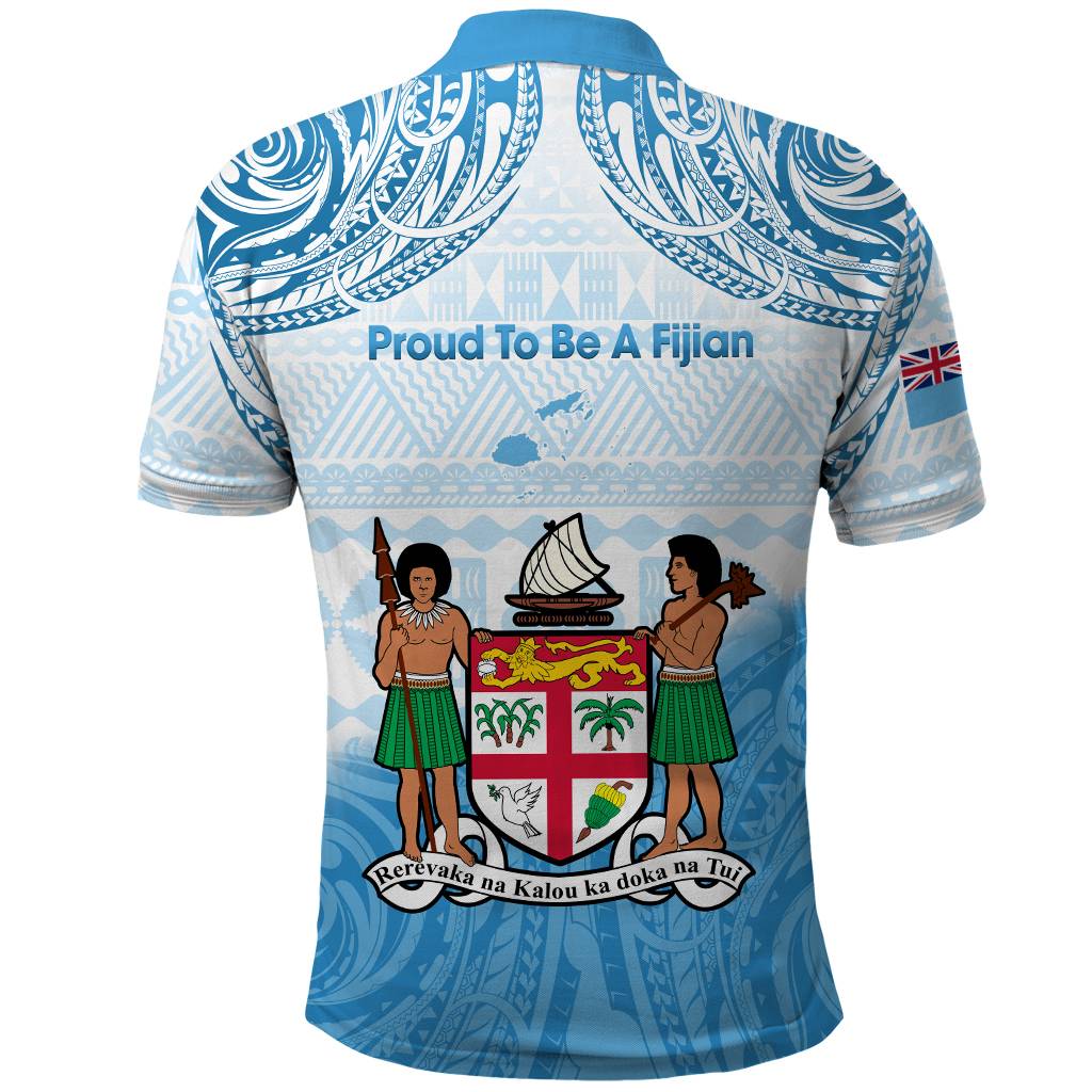 Custom Photo Fiji Day 1970 Polo Shirt Proud To Be A Fijian Tapa Pattern CTM14 - Polynesian Pride