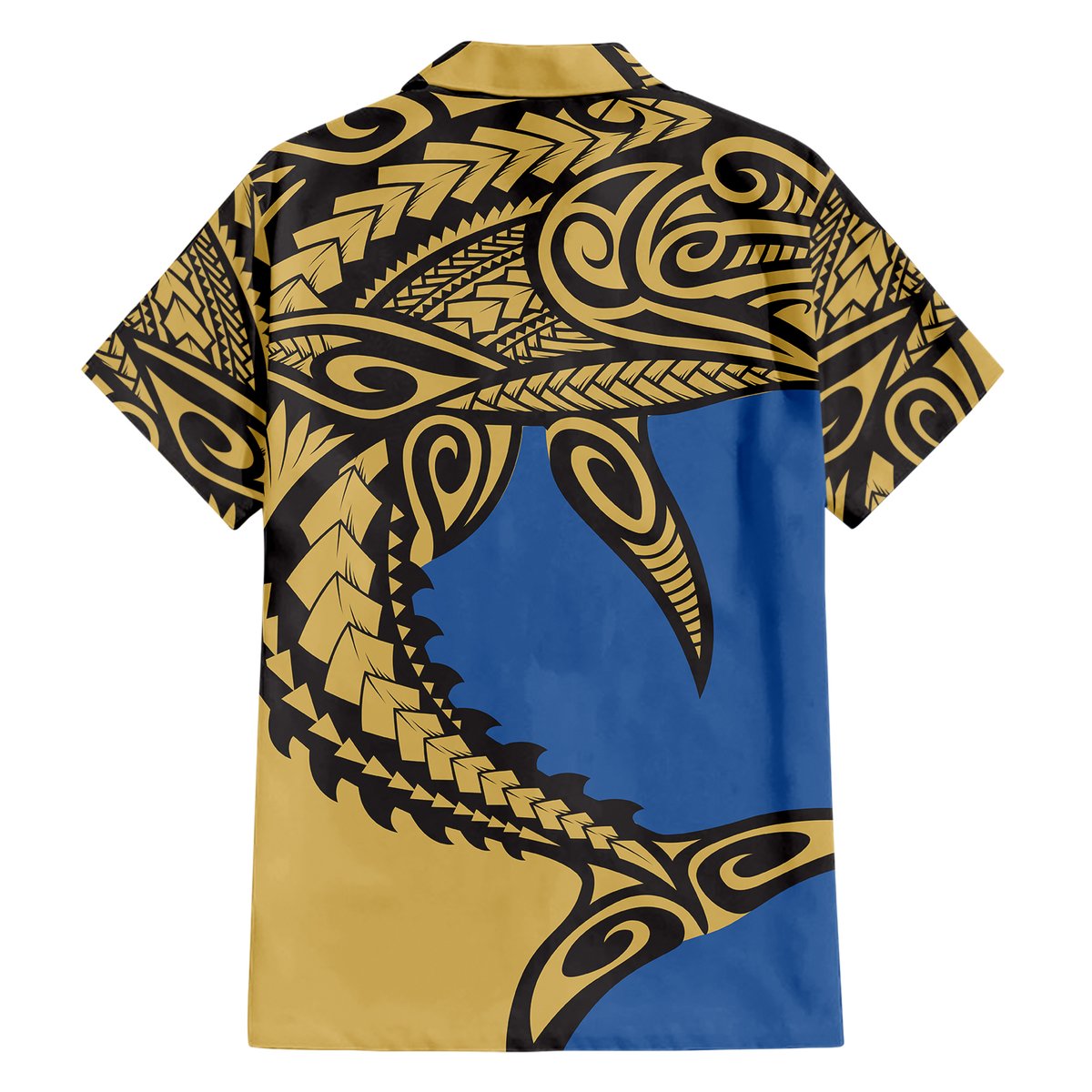 Polynesian Family Matching Outfit Samoan Shark Polynesian Tribal Off Shoulder Long Sleeve Dress And Shirt Family Set - Polynesian Pride