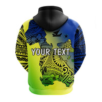 Custom Vanuatu Darvall Wilkins Zip Hoodie Proud of Malampa LT13 - Polynesian Pride