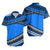 Polynesian Couples Matching Outfits Combo Long Sleeve Dress Simple Blue LT6 - Polynesian Pride