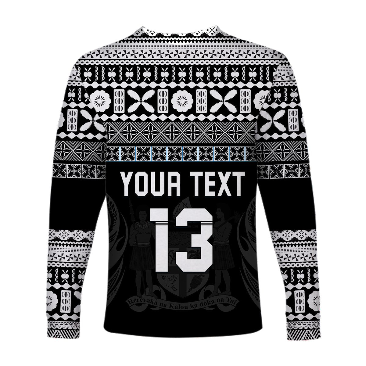 (Custom Text and Number) Fiji Rugby Long Sleeve Shirt Lifestyle 2022 Flying Fijians LT13 - Polynesian Pride