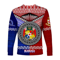 (MANUSU) Kolisi Tonga College Atele And Tupou College Toloa Long Sleeve Shirt Together LT8 - Polynesian Pride